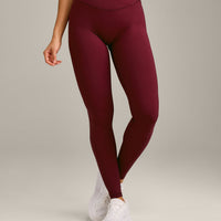 UnifiedMove™ Wrap Leggings with Reflective Logo | Rosewood
