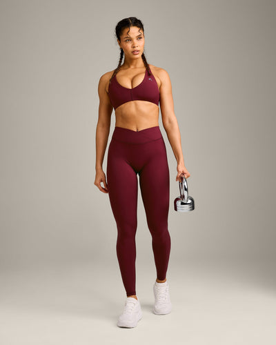 UnifiedMove™ Wrap Leggings with Reflective Logo | Rosewood