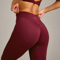 UnifiedMove™ Wrap Leggings with Reflective Logo | Rosewood