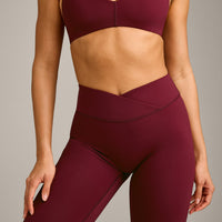 UnifiedMove™ Wrap Leggings with Reflective Logo | Rosewood