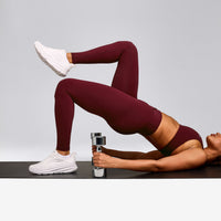 UnifiedMove™ Wrap Leggings with Reflective Logo | Rosewood