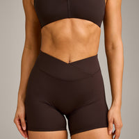 UnifiedMove™ Wrap Shorts 6" with Reflective Logo | 70% Cocoa