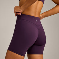 UnifiedMove™ Wrap Shorts 6" with Reflective Logo | Blackberry Purple