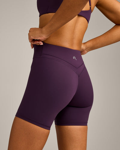 UnifiedMove™ Wrap Shorts 6" with Reflective Logo | Blackberry Purple
