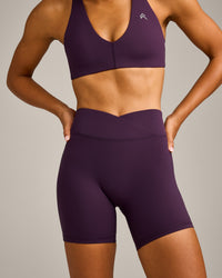 UnifiedMove™ Wrap Shorts 6" with Reflective Logo | Blackberry Purple