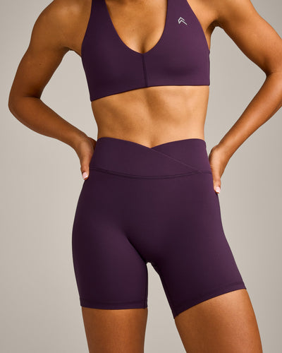 UnifiedMove™ Wrap Shorts 6" with Reflective Logo | Blackberry Purple