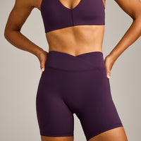 UnifiedMove Wrap Shorts 6" with Reflective Logo | Blackberry Purple