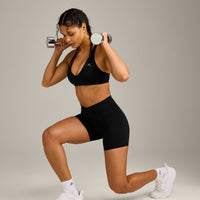 UnifiedMove™ Wrap Shorts 6" with Reflective Logo | Black