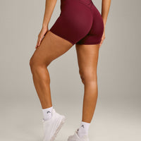 UnifiedMove™ Wrap Shorts 6" with Reflective Logo | Rosewood
