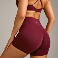 UnifiedMove Wrap Shorts 6" with Reflective Logo | Rosewood