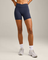 UnifiedMove Wrap Shorts 6" with Reflective Logo | True Blue