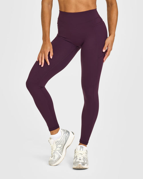 Oner Modal Unified High Waisted Pocket Leggings | Blackberry Purple