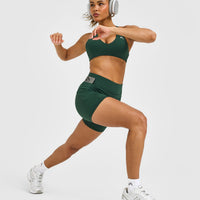 UnifiedMove™ High Waisted Pocket Shorts 6" | Racing Green