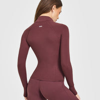 SoftMotion™ Jacket with White Logo | Velvet Mocha