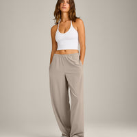 AirMove™ Wide Leg Trousers | Warm Sand
