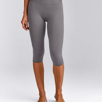 SoftMotion™ High Waisted Capri Leggings | Ash Gray