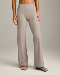 SoftMotion™ Straight Leg Bottoms with White Logo | Warm Sand