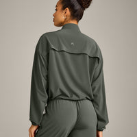 AirMove™ Jacket with Reflective Logo | Dark Khaki