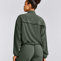 AirMove™ Jacket with Reflective Logo | Dark Khaki