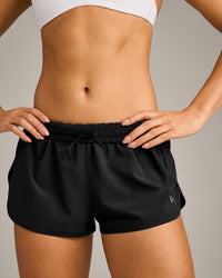 AirMove™ Lined Shorts 3" with Reflective Logo | Black