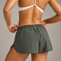 AirMove™ Lined Shorts 2" with Reflective Logo | Dark Khaki