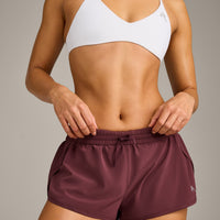 AirMove™ Lined Shorts 3" with Reflective Logo | Velvet Mocha