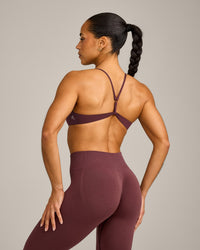 EasyLift™ Ultra Minimal Bralette with Grey Logo | Velvet Mocha