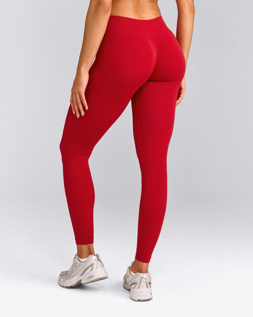 EffortlessLift™ Seamless Mid Rise Leggings | Fiery Red