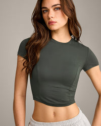 Mellow™ Motion Crew Neck Mid Top | Dark Khaki