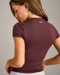 Mellow™ Motion Crew Neck Top | Light Velvet Mocha