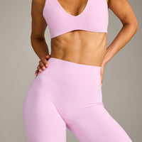 SoftMotion™ Flared Bottoms with Grey Logo | Chalk Pink