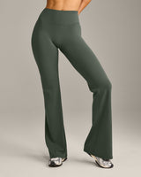 SoftMotion™ Flared Bottoms with Grey Logo | Dark Khaki