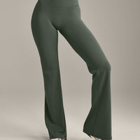 SoftMotion™ Flared Bottoms with Grey Logo | Dark Khaki