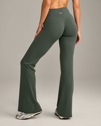 SoftMotion™ Flared Bottoms with Grey Logo | Dark Khaki