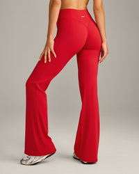 SoftMotion™ Flared Bottoms with Grey Logo | Fiery Red
