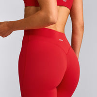 SoftMotion™ Flared Bottoms with Grey Logo | Fiery Red
