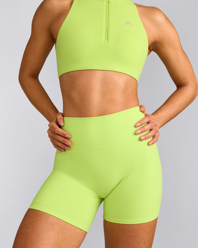 SoftMotion™ High Waisted Shorts 6" | Citrus Green
