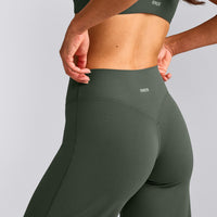 SoftMotion™ Straight Leg Bottoms with Grey Logo | Dark Khaki
