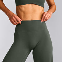 SoftMotion™ Straight Leg Bottoms with Grey Logo | Dark Khaki