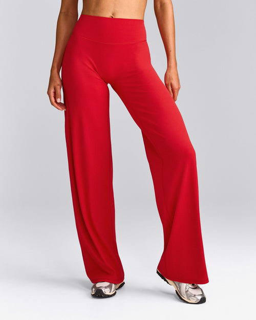 SoftMotion™ Straight Leg Pants | Fiery Red