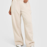 Foundations Oversized Straight Leg Joggers | Sand