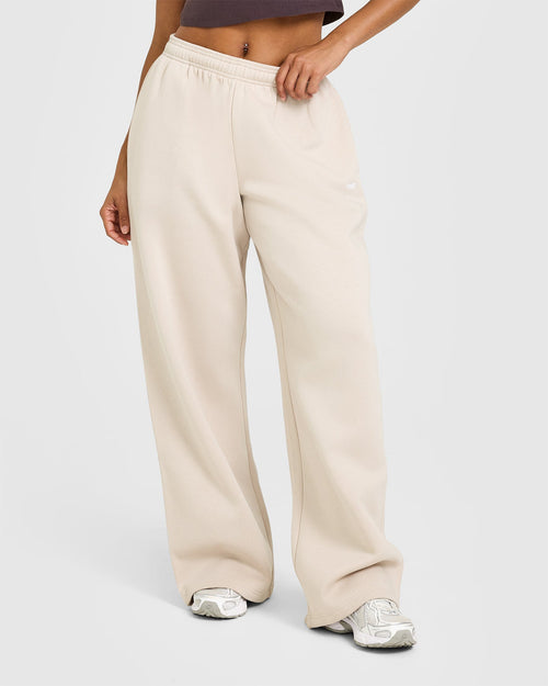 Oner Modal Foundations Oversized Straight Leg Joggers | Sand