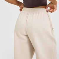 Foundations Oversized Straight Leg Joggers | Sand