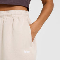 Foundations Oversized Straight Leg Joggers | Sand