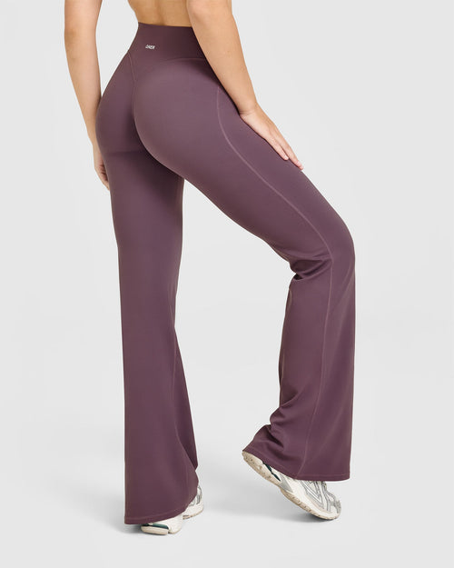 SoftMotion™ Flared Bottoms with White Logo | Vintage Purple