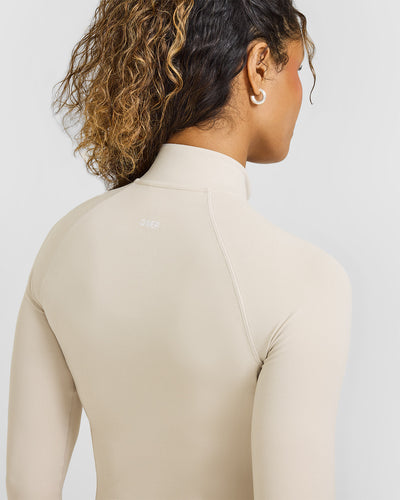 SoftMotion™ Jacket with White Logo | Sand