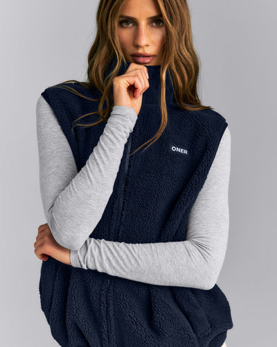 Sherpa Vest | Deep Navy