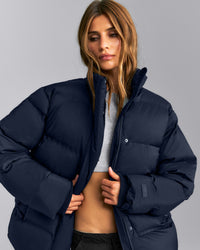 Oversized Puffer Jacket | Deep Navy
