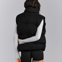 Oversized Puffer Vest | Black