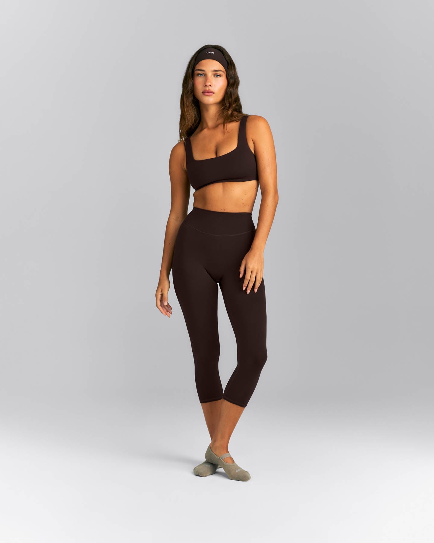 SoftMotion™ 3/4 Length Leggings | 70% Cocoa